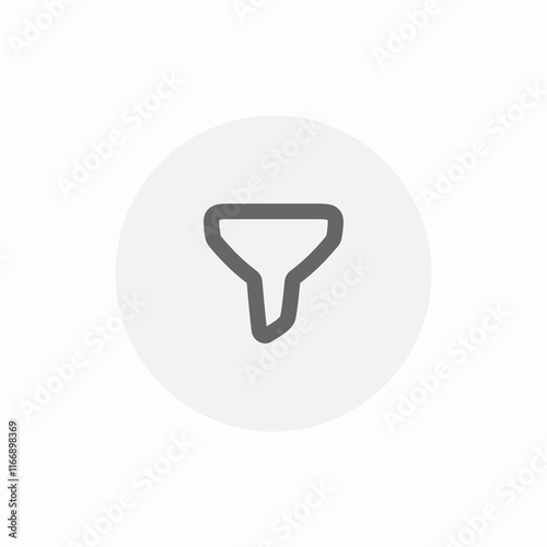 filter funnel icon sign vector