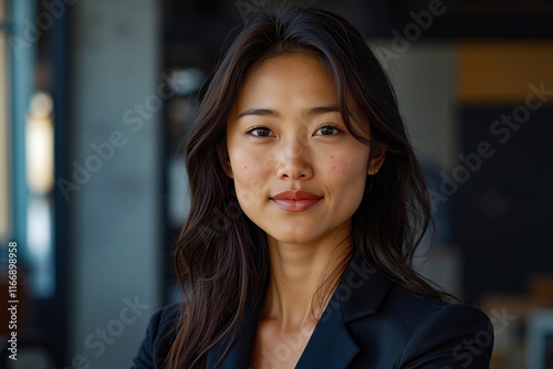 Wallpaper Mural A woman in a black blazer smiles at the camera Torontodigital.ca