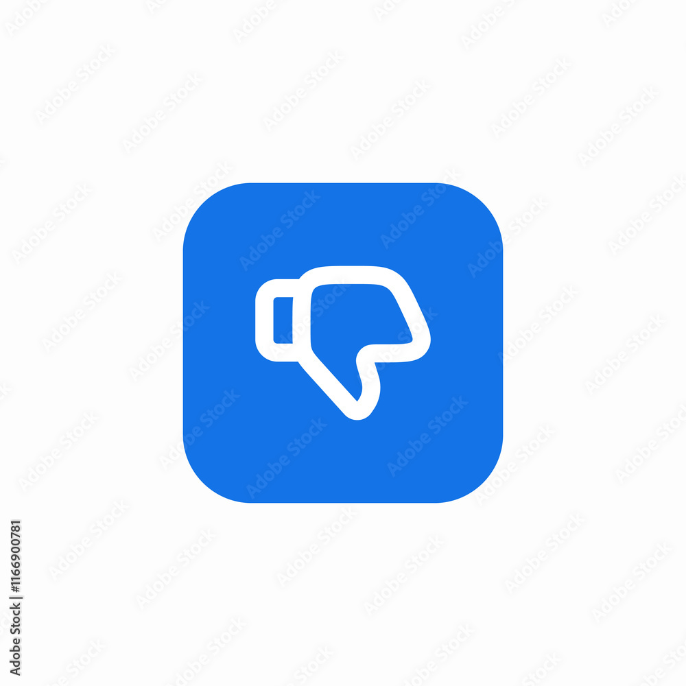 thumbs down dislike icon sign vector thumbs down dislike icon sign vector