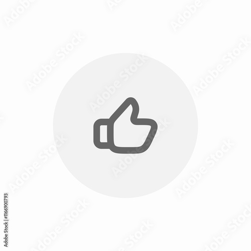 thumbs up icon sign vector