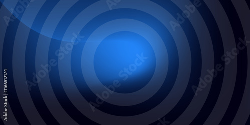 Abstract gradient background with circles.  Futuristic Smooth gradient background. Illustration. Vector. Blue. 