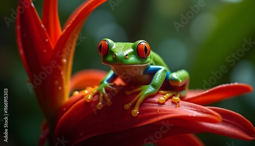 red eyed tree frog