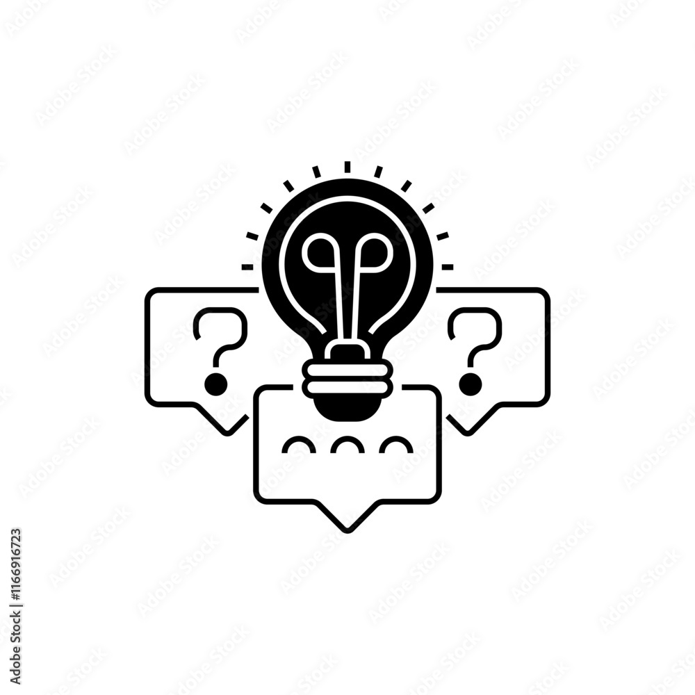Solution Bubble Line Icon. linear style sign for mobile concept and web design. Outline vector icon. Solution Bubble Line Icon. linear style sign for mobile concept and web design. Outline vector icon.