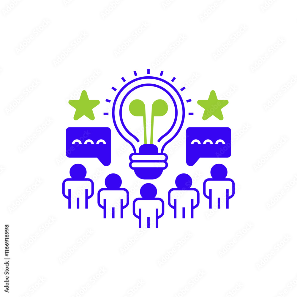 Brainstorming Line Icon. linear style sign for mobile concept and web design. Outline vector icon. Brainstorming Line Icon. linear style sign for mobile concept and web design. Outline vector icon.