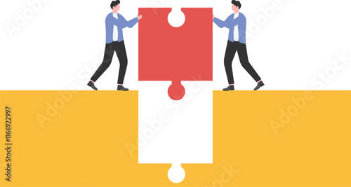 Business problem solving, the final piece of the puzzle or providing the missing pieces, bridging the gap
