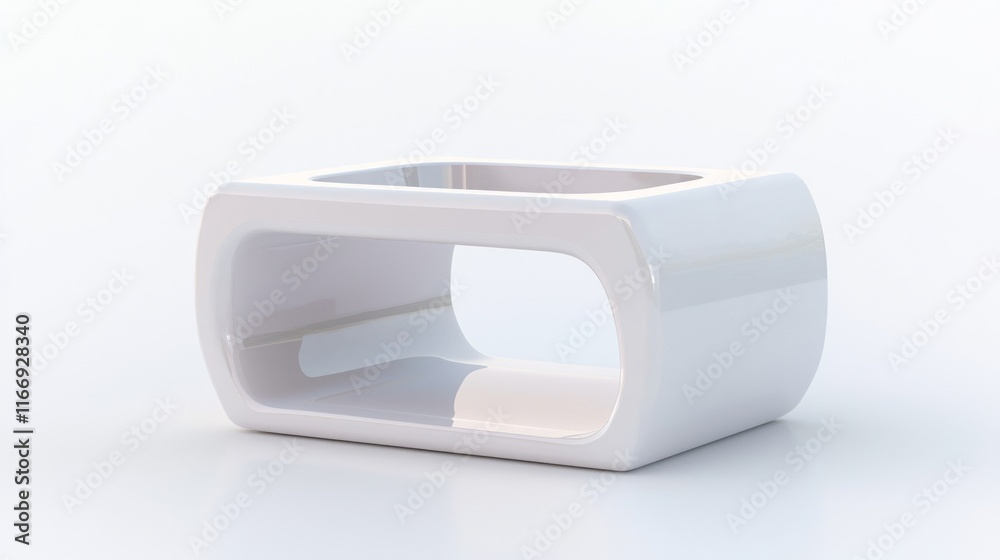 Sleek 3D-Printed Pet Feeding Station for Stylish Homes | Modern Design for Pet Lovers | 3D Render Model on Isolated White Background Sleek 3D-Printed Pet Feeding Station for Stylish Homes | Modern Design for Pet Lovers | 3D Render Model on Isolated White Background