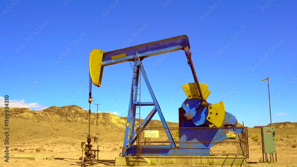 Nodding donkey in the Utah desert