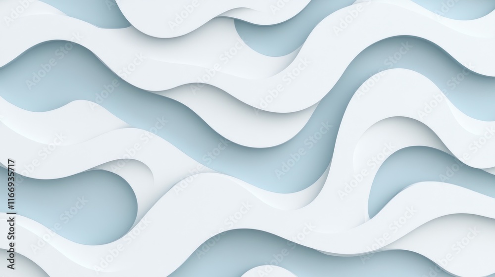 Abstract wavy white and light blue background texture. Abstract wavy white and light blue background texture.