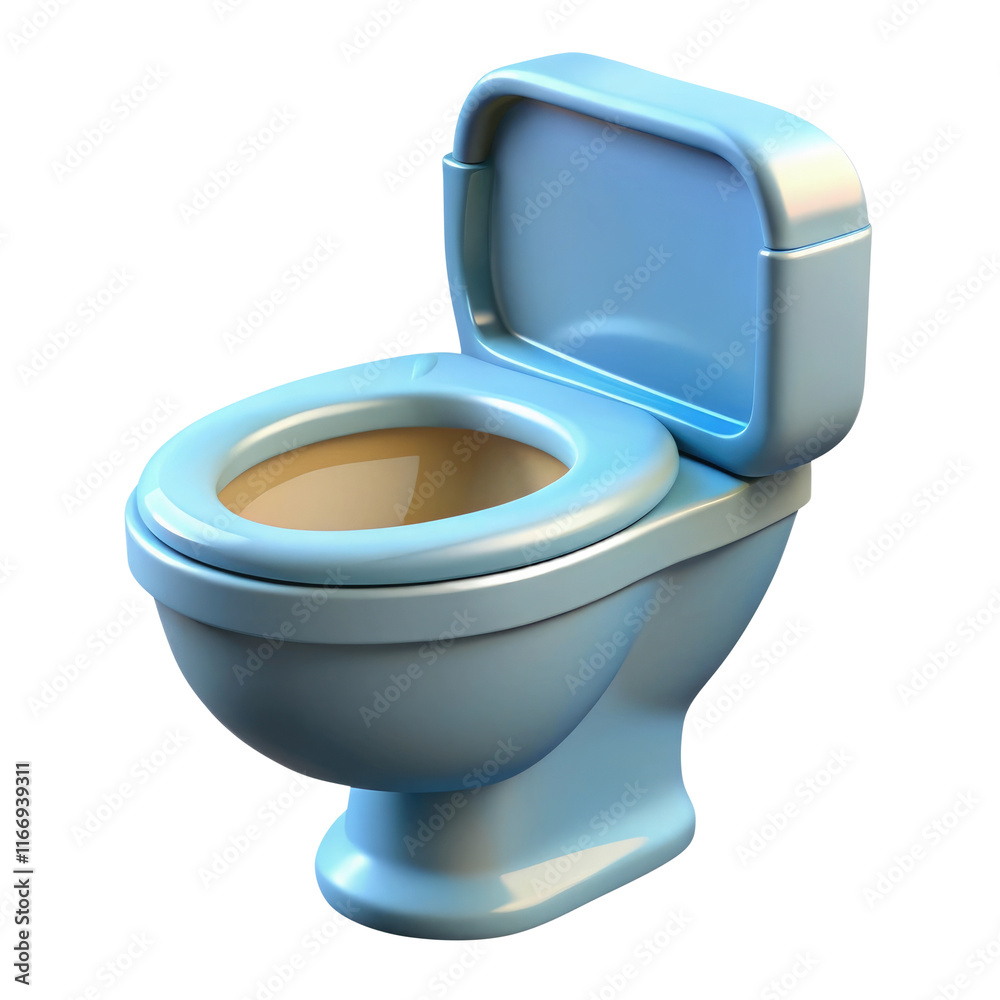 toilet bowl 3d icon in cartoon plastic style minimal isolated on transparent white background, clipping path toilet bowl 3d icon in cartoon plastic style minimal isolated on transparent white background, clipping path