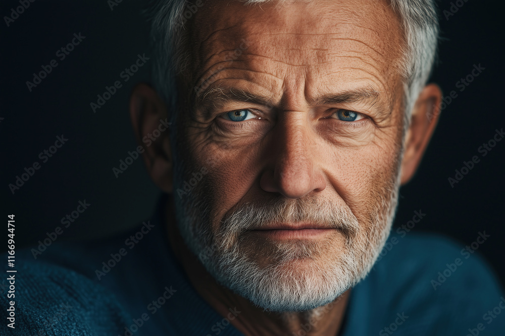 Elegant Older Gentleman Posing with Confidence Elegant Older Gentleman Posing with Confidence