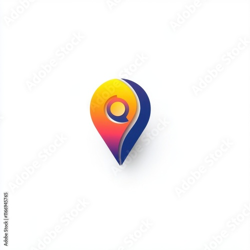 Colorful location pin icon symbolizing navigation and exploration. Free Download Colorful location pin icon symbolizing navigation and exploration. - GFXLoad