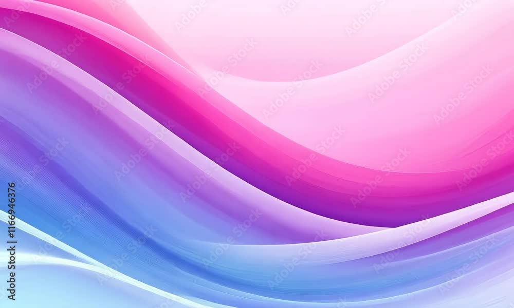 Abstract pastel pink and blue wave background.