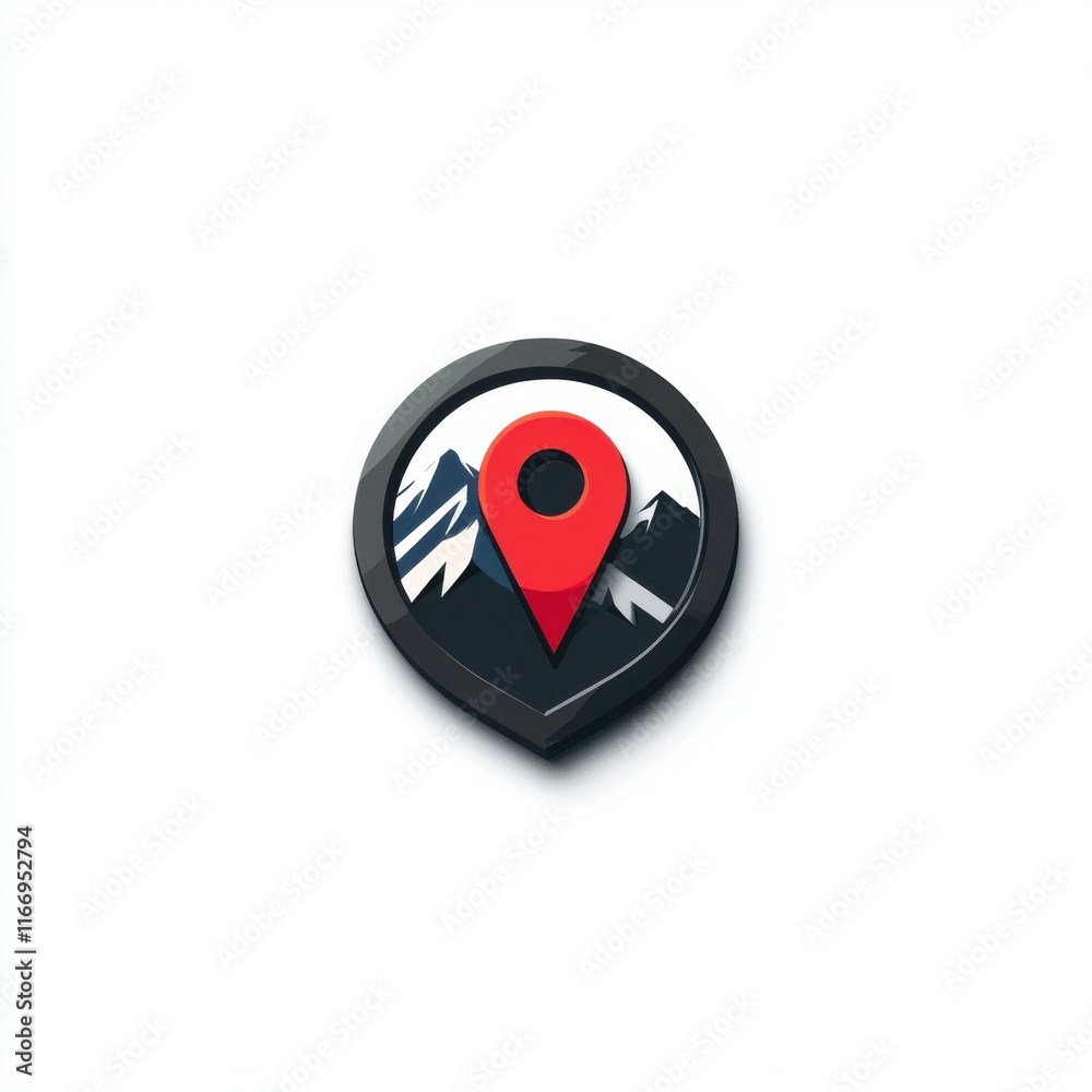 A stylized location pin icon featuring a red pin and mountain backdrop, symbolizing travel and adventure. A stylized location pin icon featuring a red pin and mountain backdrop, symbolizing travel and adventure.