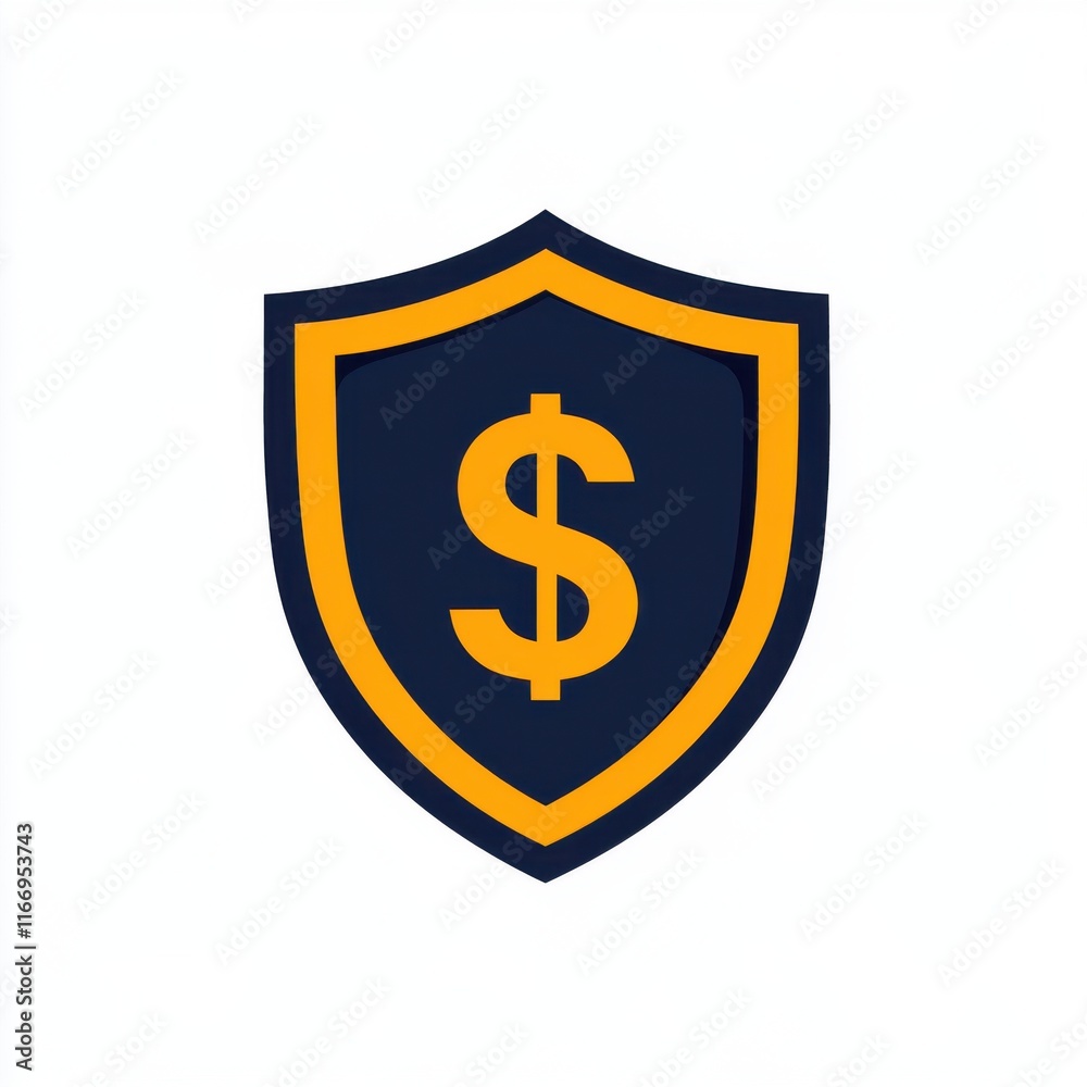 A bold, stylized shield emblem featuring a dollar sign, symbolizing financial security and protection. A bold, stylized shield emblem featuring a dollar sign, symbolizing financial security and protection.
