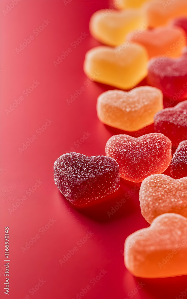 red and yellow jelly candies in concept of valentine day on 14 February 2025 with pink and red heart gift love rose romance romantic things with background red and yellow jelly candies in concept of valentine day on 14 February 2025 with pink and red heart gift love rose romance romantic things with background