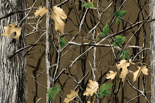 Authentic Real-Tree Hunting Camouflage with Hyper-Realistic Features