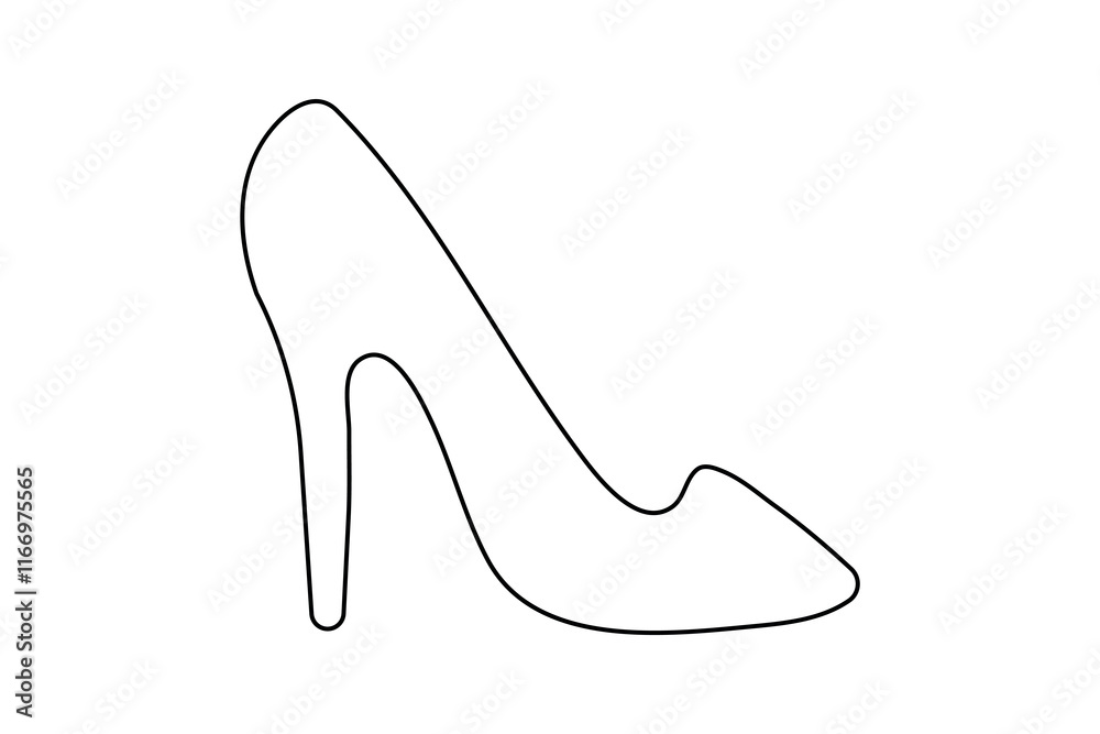 Shoe continuous single line art and isolated outline vector illustration
Shoe continuous single line art and isolated outline vector illustration