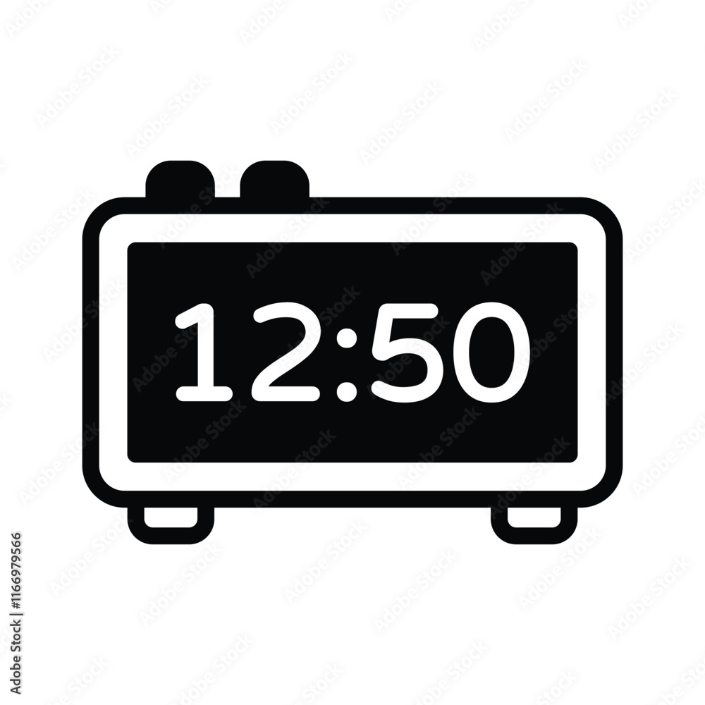 Clock displaying digital time in hours and minutes Clock displaying digital time in hours and minutes