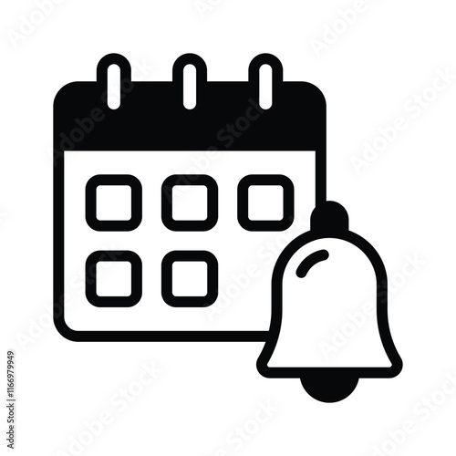 Icon indicating a reminder feature for tasks or events