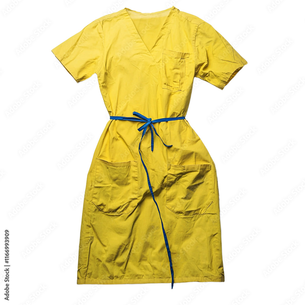 a yellow raincoat with a blue belt PNG image, PNG file, Generative art. a yellow raincoat with a blue belt PNG image, PNG file, Generative art.