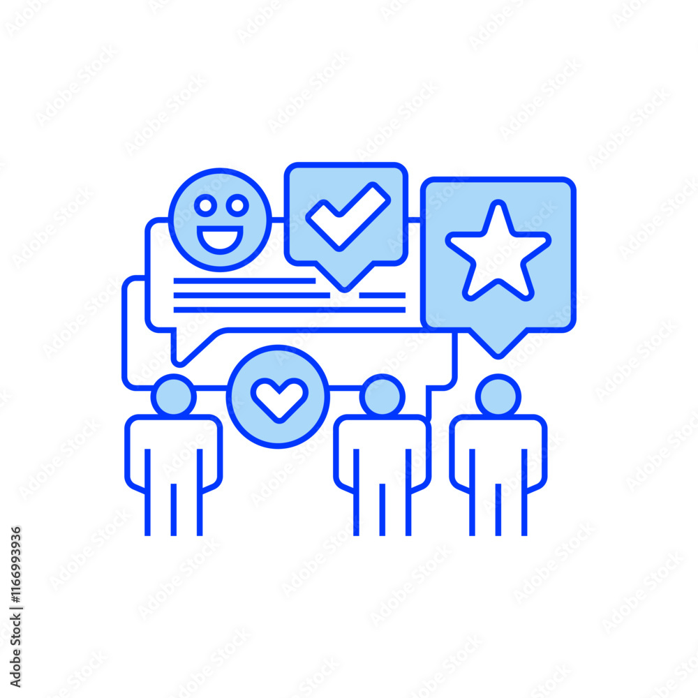 User Feedback Line Icon. linear style sign for mobile concept and web design. Outline vector icon. User Feedback Line Icon. linear style sign for mobile concept and web design. Outline vector icon.