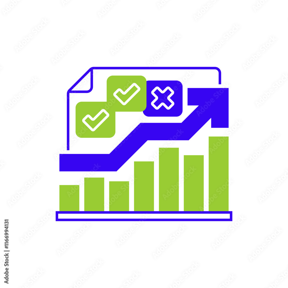 Trend Arrow Line Icon. linear style sign for mobile concept and web design. Outline vector icon. Trend Arrow Line Icon. linear style sign for mobile concept and web design. Outline vector icon.