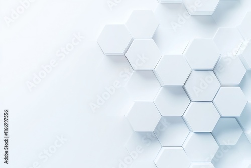 Sleek Hexagonal Backdrop for Cosmetic and Technology Concepts