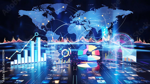 Global communications network concept Diversity business.