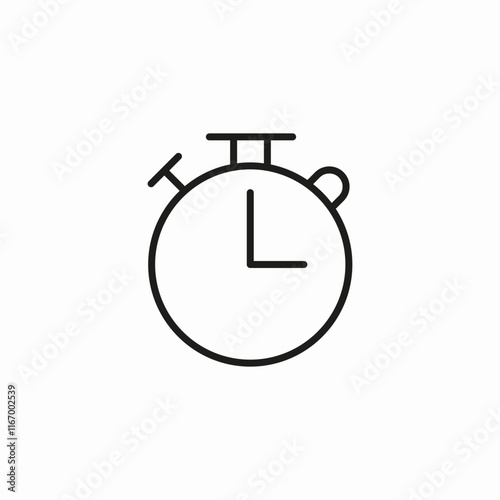 timer stopwatch icon sign vector