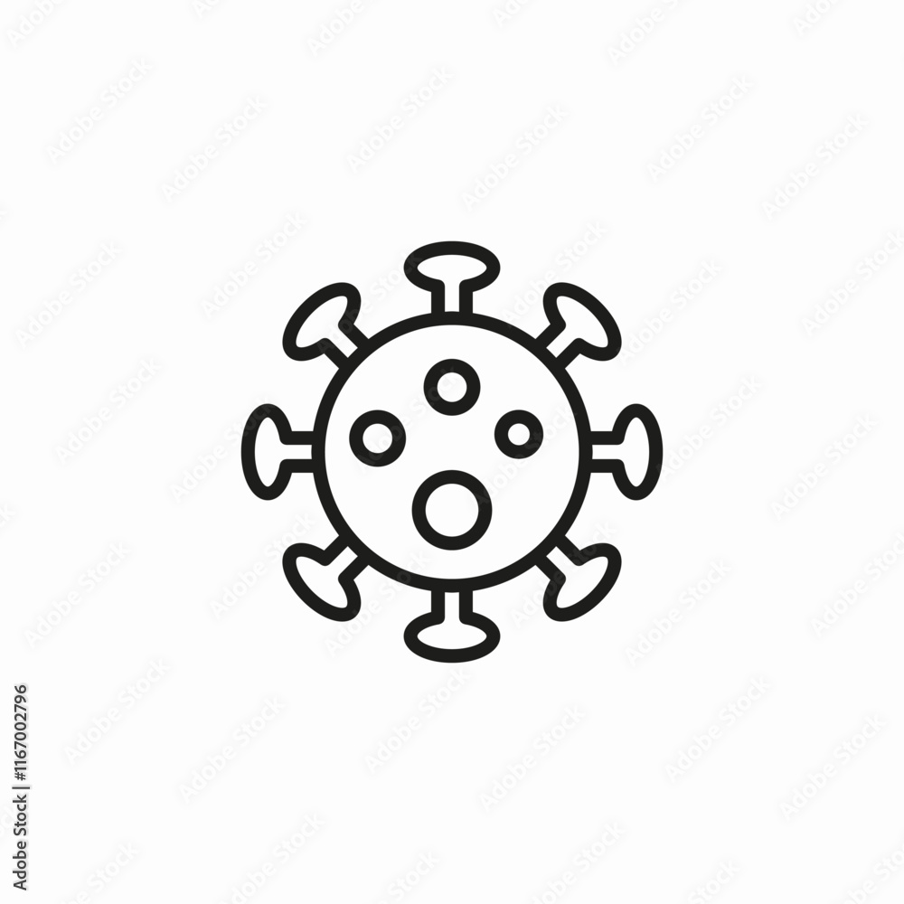 virus disease icon sign vector virus disease icon sign vector