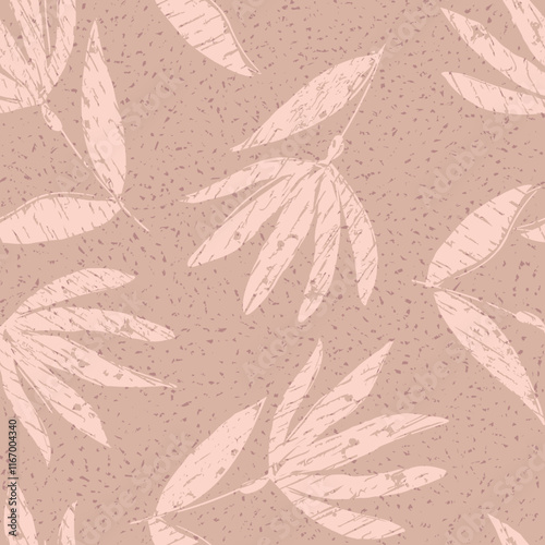 Wallpaper Mural Block Print Flowers Seamless Pattern Torontodigital.ca