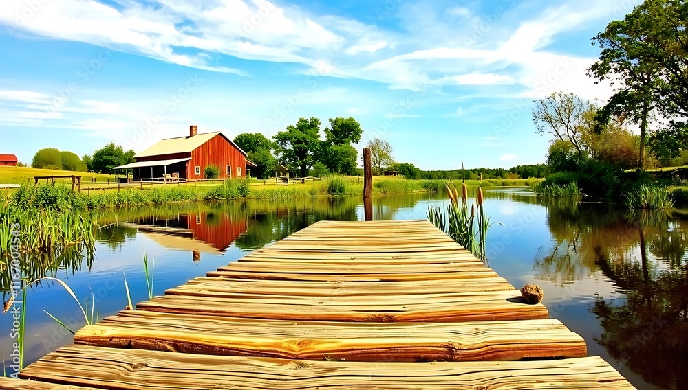 Naklejka premium latest river photo design