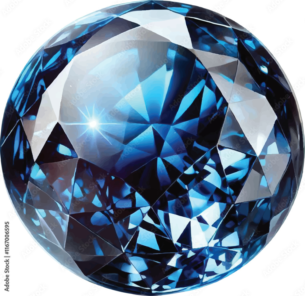 Shiny blue Ruby Gemstone With Polished Surface with a white background Shiny blue Ruby Gemstone With Polished Surface with a white background