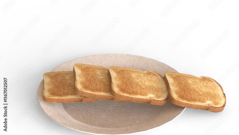 bread slice drop reverse in plate bread slice drop reverse in plate