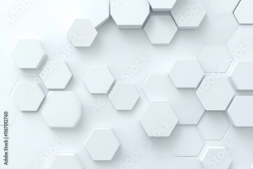Elegant Hexagonal Backdrop for Cosmetic Technology Solutions