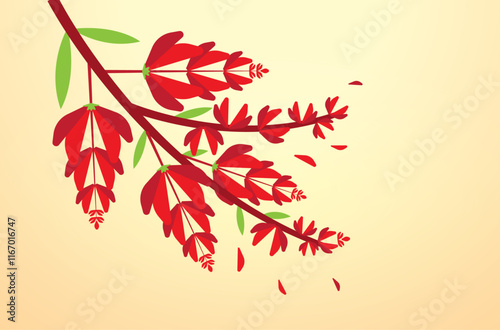 Erabadu flower, Sinhala and Tamil New Year design 