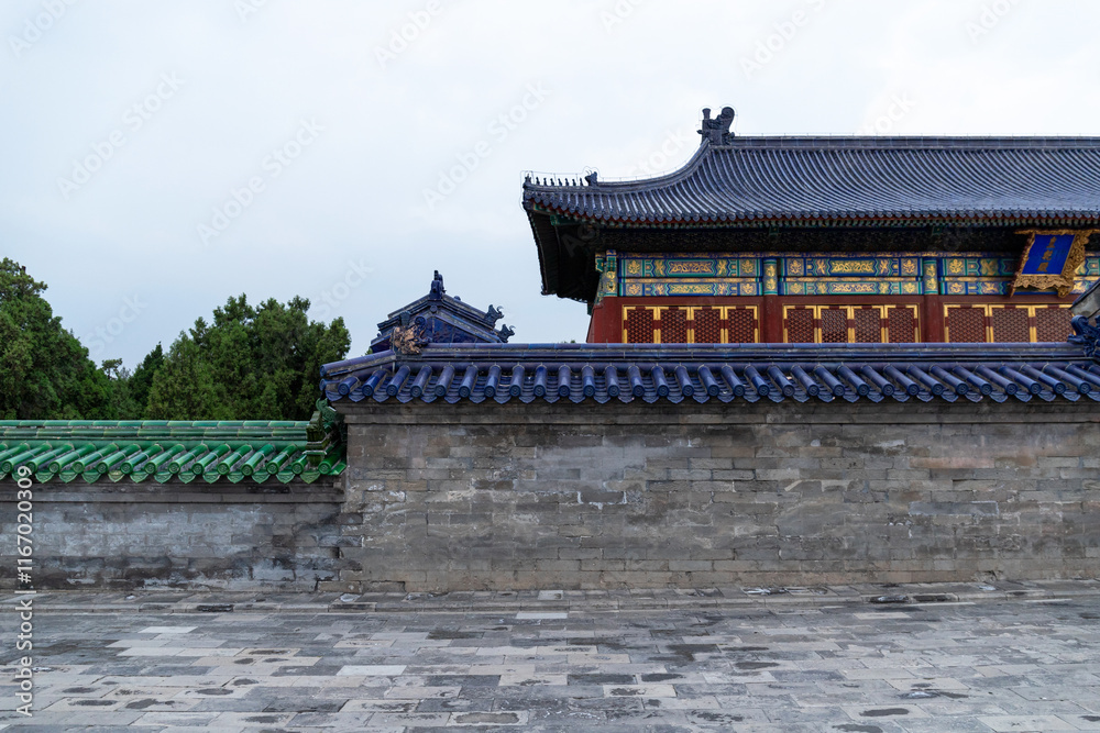 Ancient architecture of Temple of Heaven Park in Beijing, China Ancient architecture of Temple of Heaven Park in Beijing, China