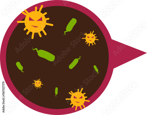 bladder disease. Urinary tract infection Illustration