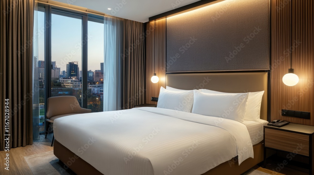 Modern business hotel with conference facilities, spacious rooms, and a prime location in the city's business district Modern business hotel with conference facilities, spacious rooms, and a prime location in the city's business district