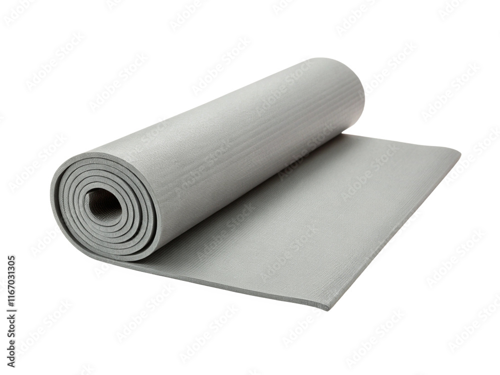 Rolled up yoga mat isolated on transparent background Rolled up yoga mat isolated on transparent background