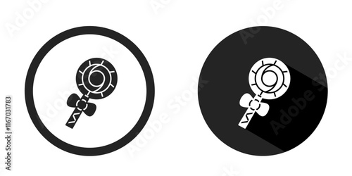Lolipop logo. Lolipop icon vector design black color. Stock vector.