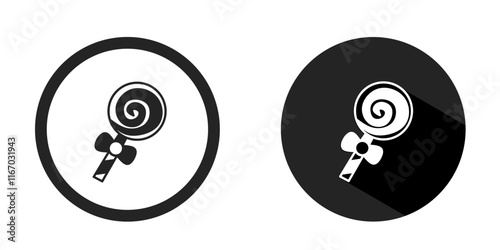 Lolipop logo. Lolipop icon vector design black color. Stock vector.
