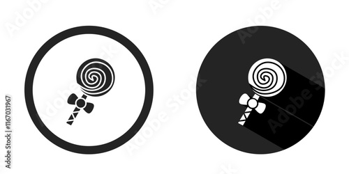 Lolipop logo. Lolipop icon vector design black color. Stock vector.