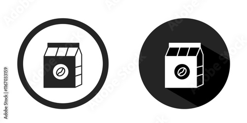 Coffee box icon. Coffee box icon vector design black color. Stock vector.