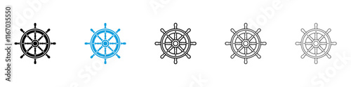 Ship wheel icons