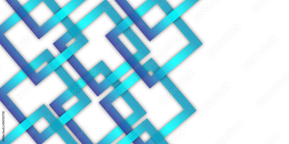 Fototapeta premium 3d architecture pattern design. seamless rectangle. White and gray geometric glossy square technology. Abstract geometric shapes and icons. circle, template concept design. Vector illustrations. Retro