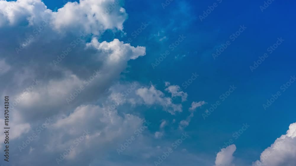 Natural storm clouds gather dramatically in the sky during live weather phenomenon