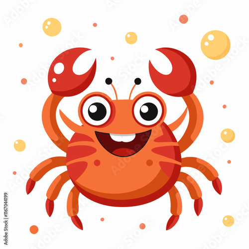 Crab Graphic Design – Vector Art for Ocean and Marine Lovers photo