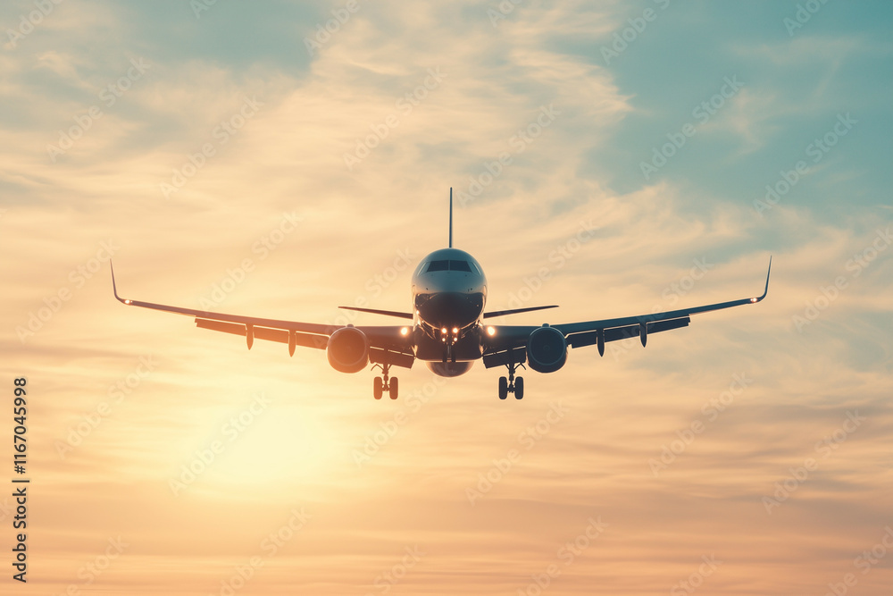 A private jet soaring against a backdrop of bright, scattered clouds and a crisp blue sky, reflecting elegance and the spirit of modern travel. A private jet soaring against a backdrop of bright, scattered clouds and a crisp blue sky, reflecting elegance and the spirit of modern travel.