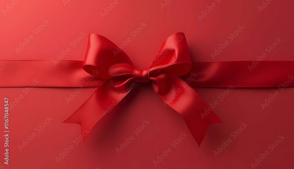 red bow on a red background red bow on a red background